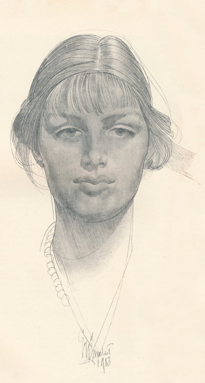 A szép lány, 1914. alkotó: George Washington Lambert
