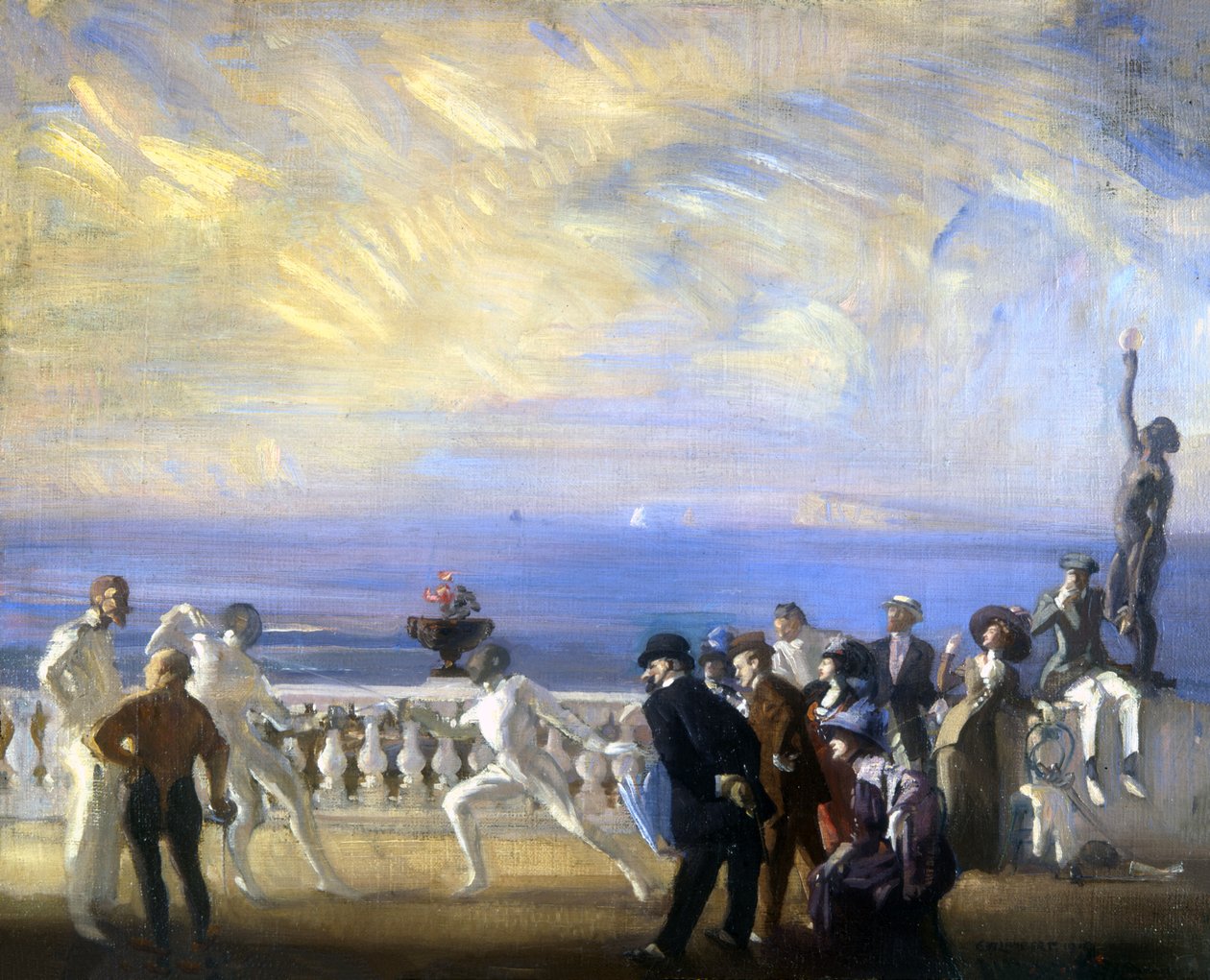 A vívó mérkőzés alkotó: George Washington Lambert
