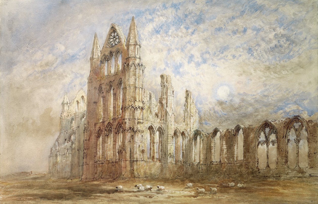 Whitby Abbey (wc papíron) alkotó: George Weatherill