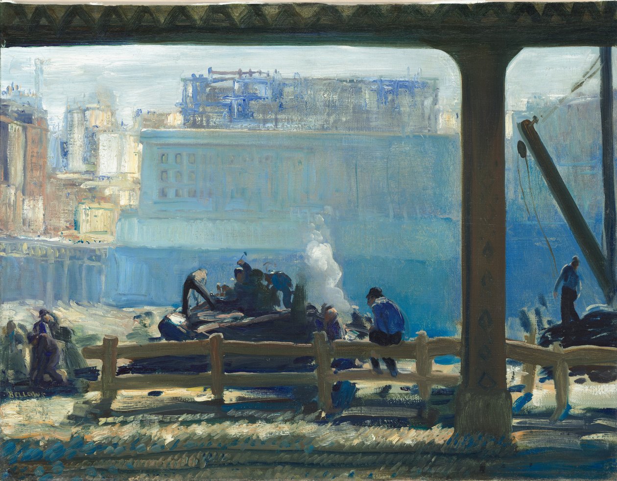 Kék reggel, 1909. alkotó: George Wesley Bellows