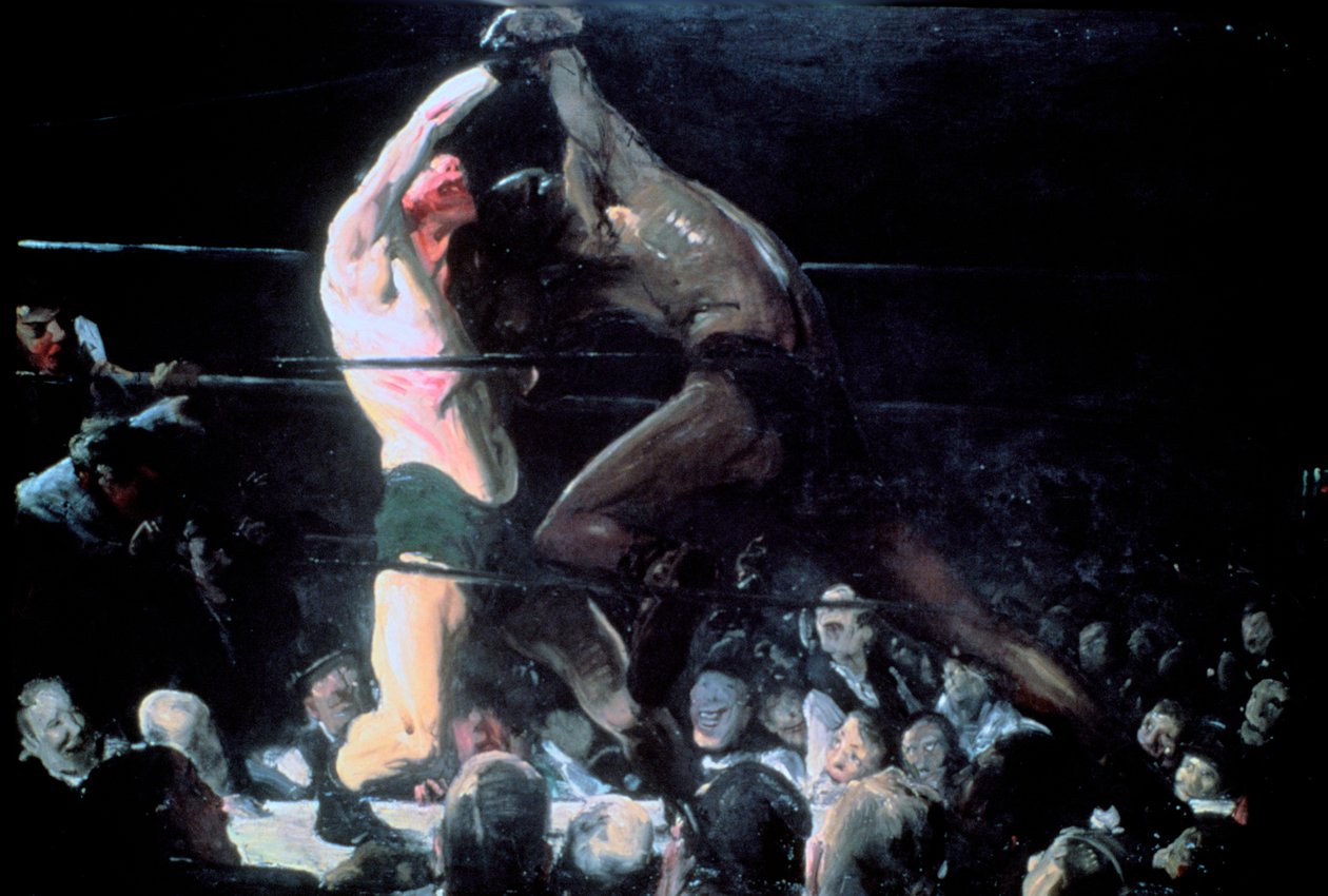 Ennek a klubnak mindkét tagja, 1909 alkotó: George Wesley Bellows