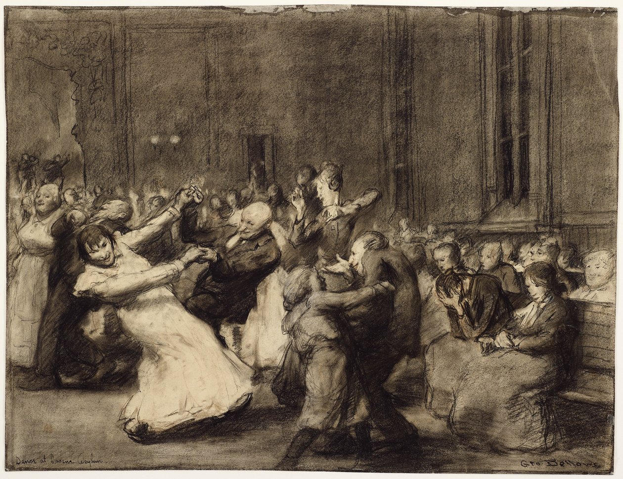 Táncolj az Insane Asylumban alkotó: George Wesley Bellows