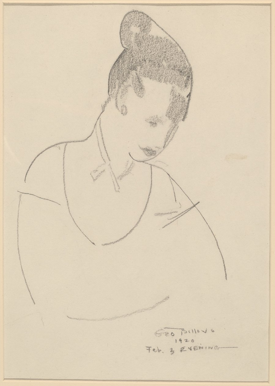Elsie Speicher [verso], 1920. alkotó: George Wesley Bellows