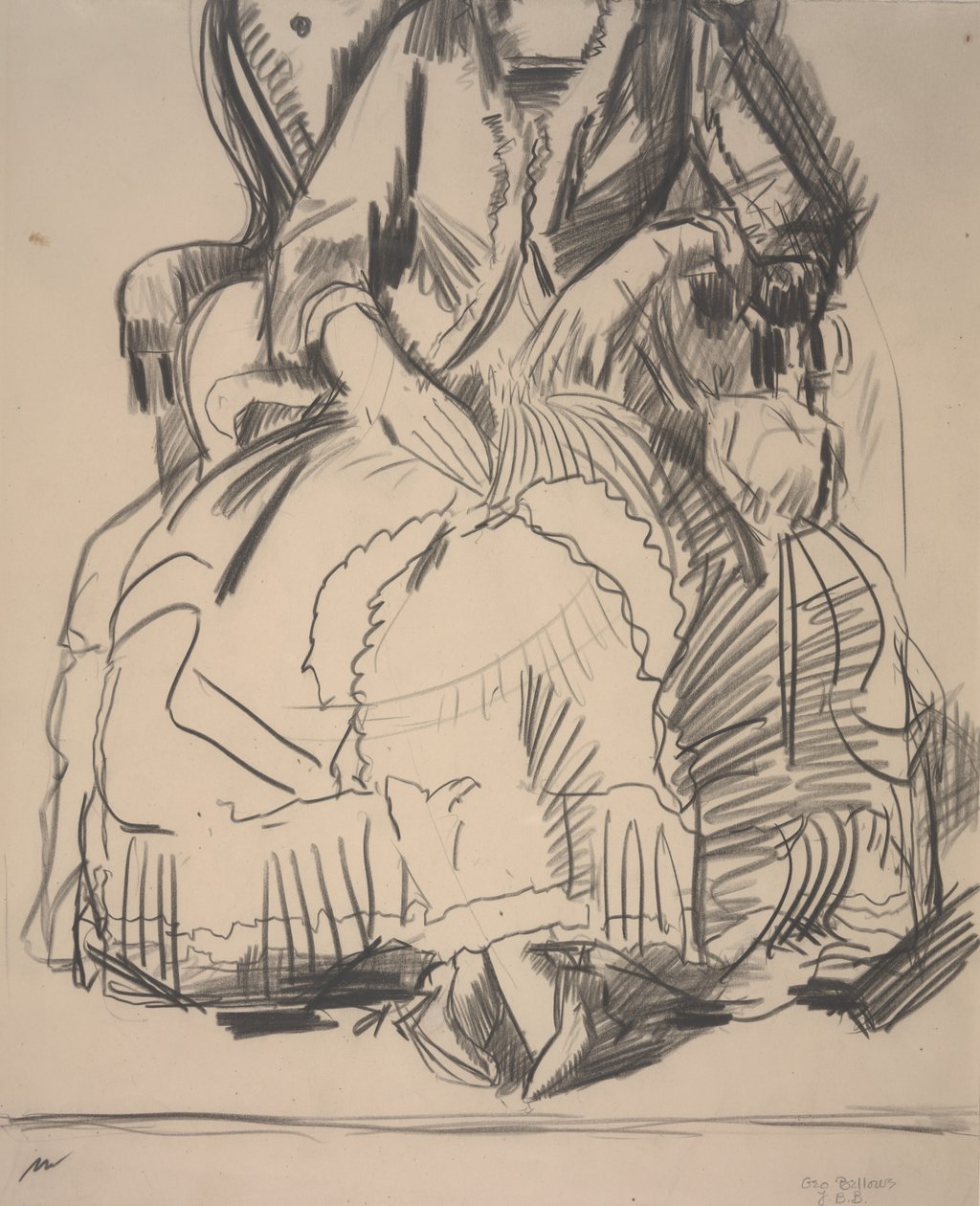 Emma lila ruhában alkotó: George Wesley Bellows