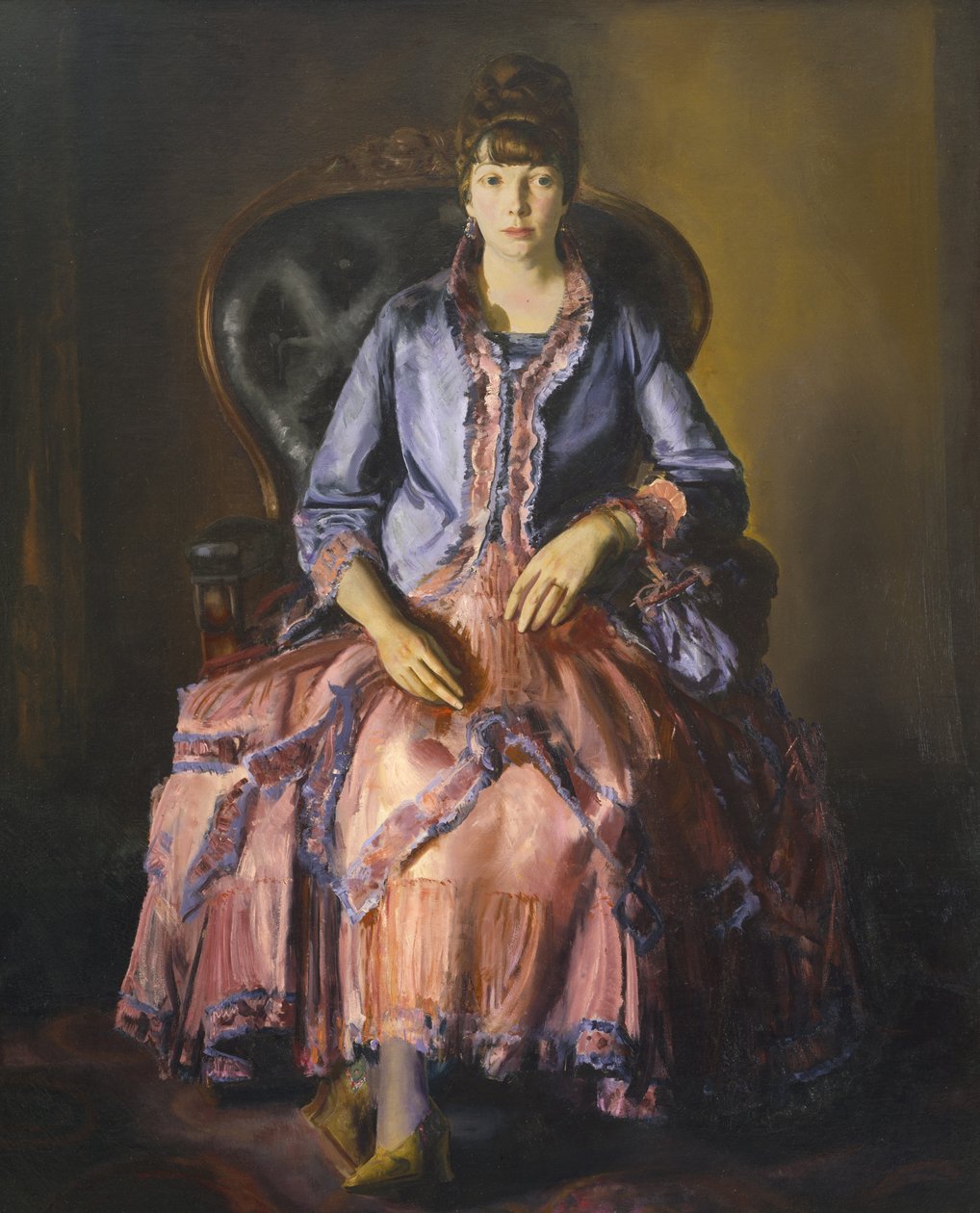 Emma lila ruhában alkotó: George Wesley Bellows