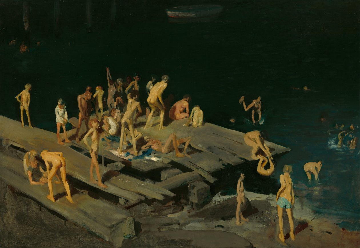 Negyvenkét gyerek, 1907. alkotó: George Wesley Bellows