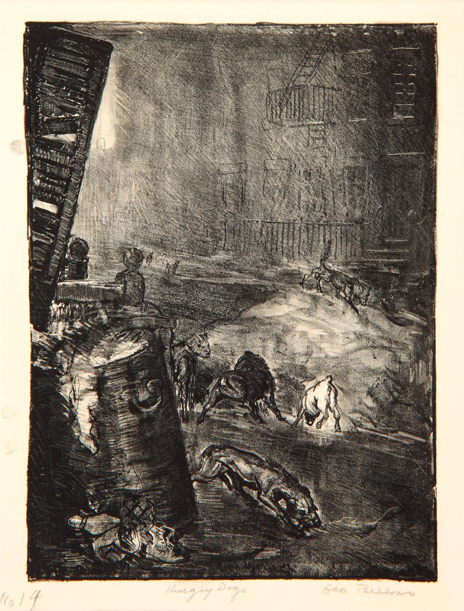 Éhes kutyák, Második kő, 1916 alkotó: George Wesley Bellows