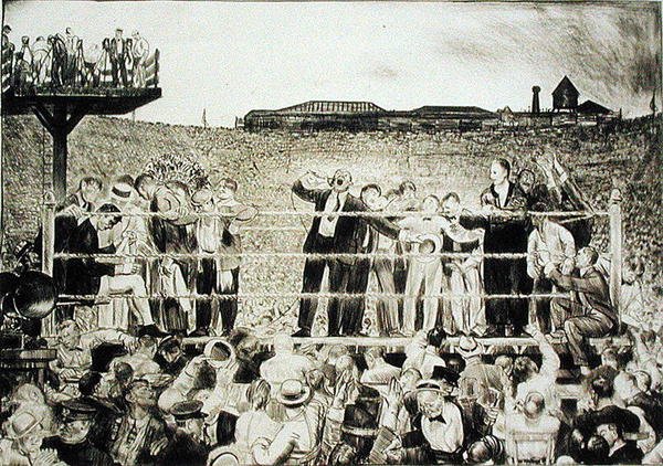 Bemutatkozik Georges Carpentier (1894-1975): a Dempsey-Carpentier harc alkotó: George Wesley Bellows