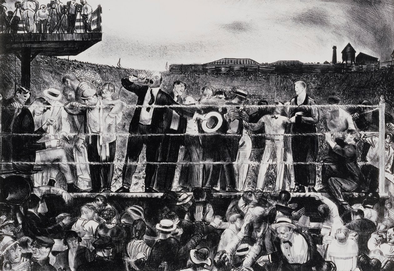 Bemutatkozik Georges Carpentier, 1921 alkotó: George Wesley Bellows