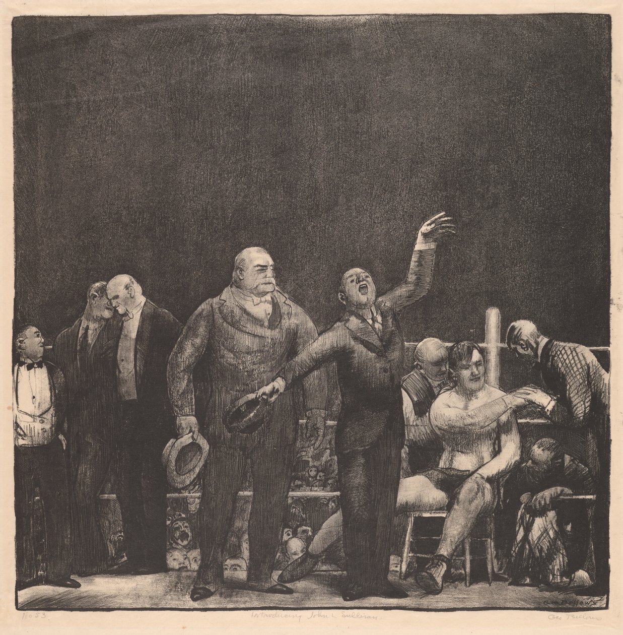 John L. Sullivan bemutatása alkotó: George Wesley Bellows