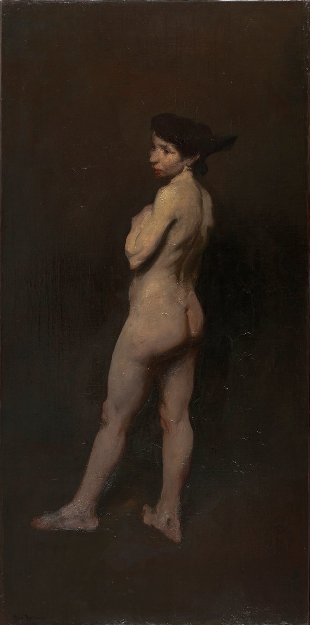 Akt, Miss Bentham, New York, 1906 alkotó: George Wesley Bellows