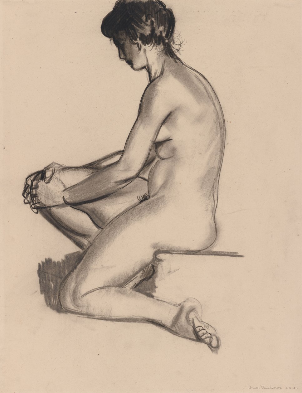 Meztelen nő alkotó: George Wesley Bellows