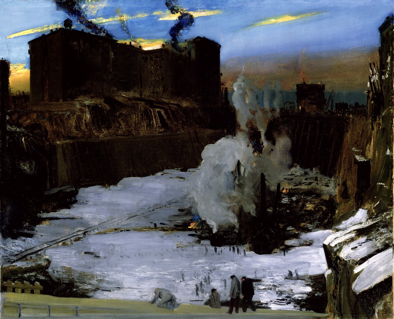 Pennsylvania állomás ásatása alkotó: George Wesley Bellows