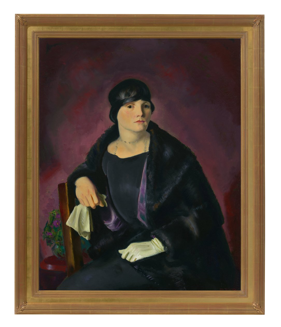 Walter Richter asszony portréja (olaj, vászon) alkotó: George Wesley Bellows