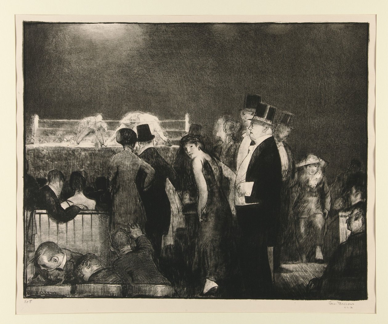 Előkészületek a nagy mérkőzéshez, 8. sz. alkotó: George Wesley Bellows