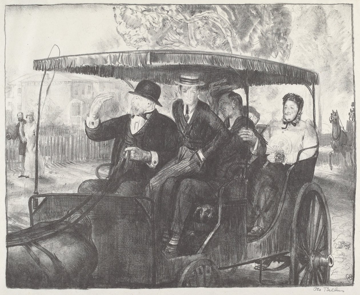 1897, 1921, vasárnap. alkotó: George Wesley Bellows