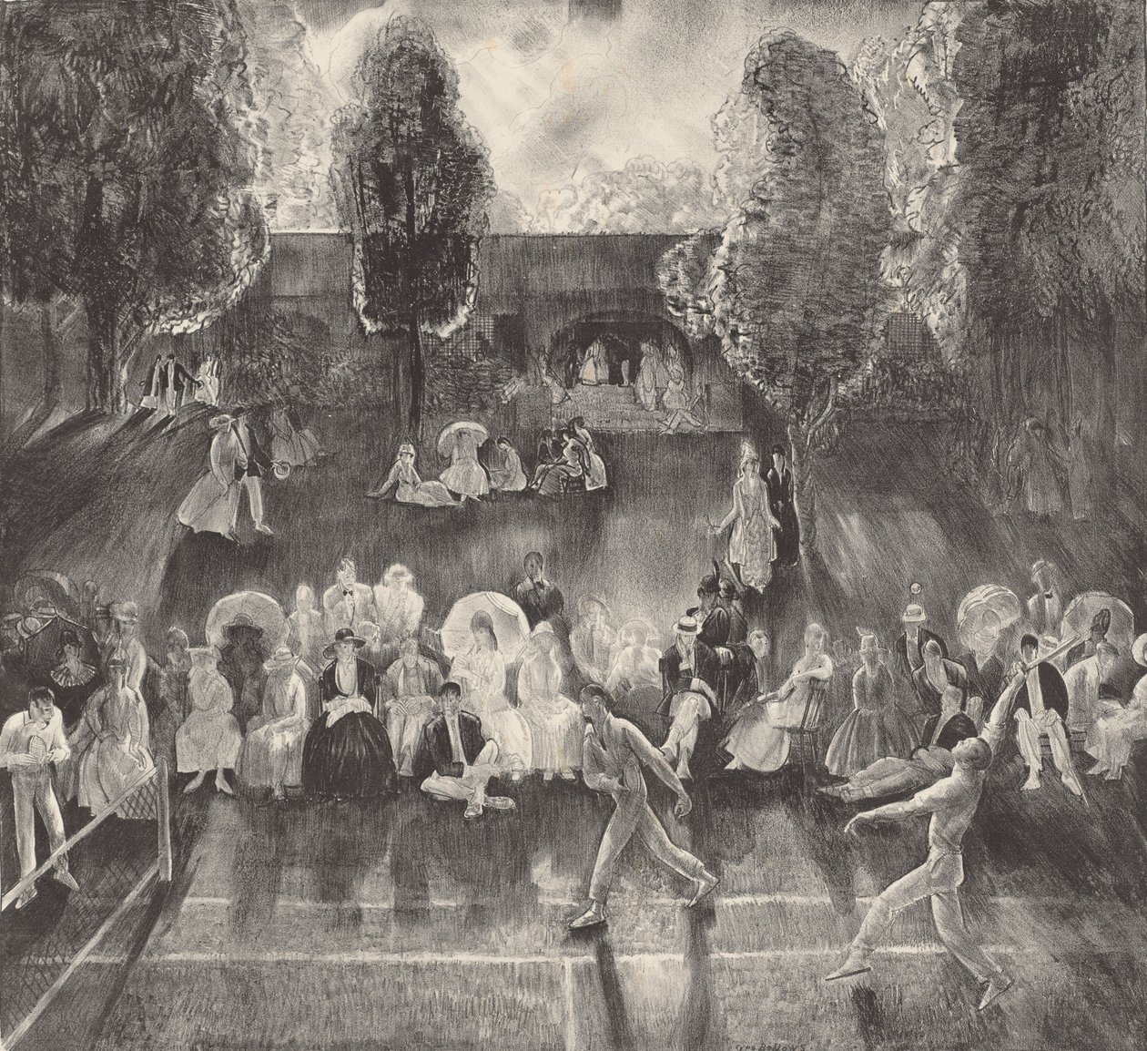 Tenisz, 1920. alkotó: George Wesley Bellows