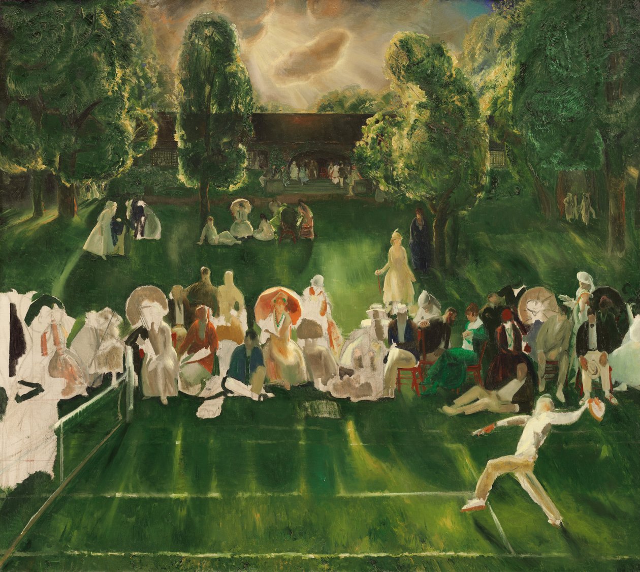 Tennis Tournament alkotó: George Wesley Bellows