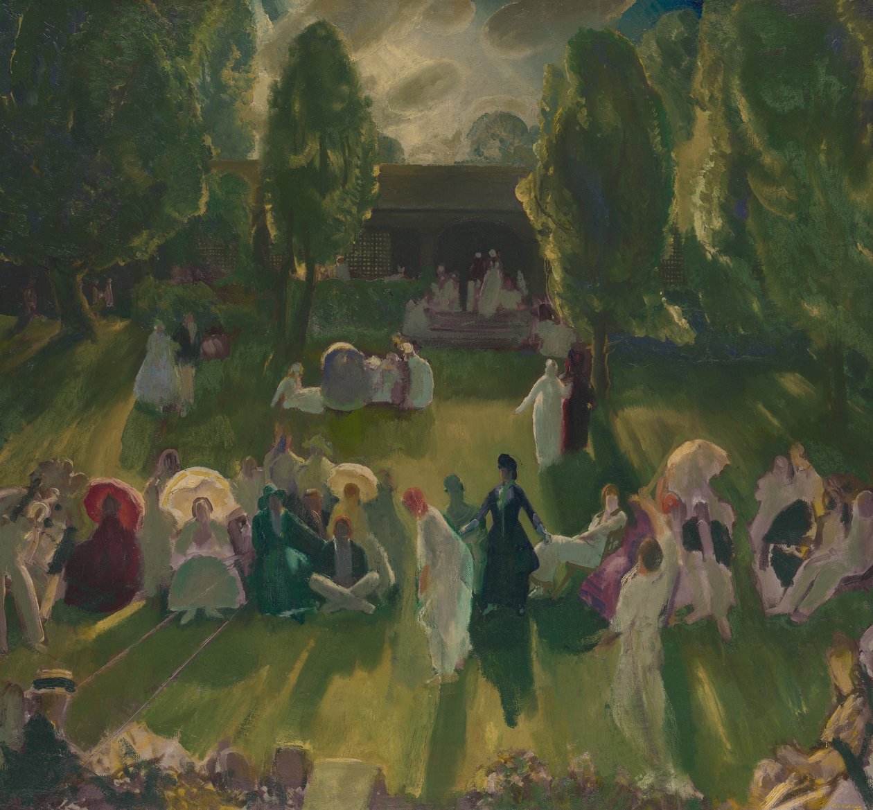 Tenisz Newportban, 1919 alkotó: George Wesley Bellows