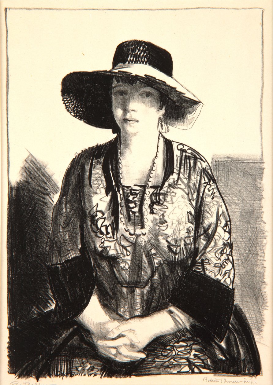 A fekete kalap, 1921 alkotó: George Wesley Bellows