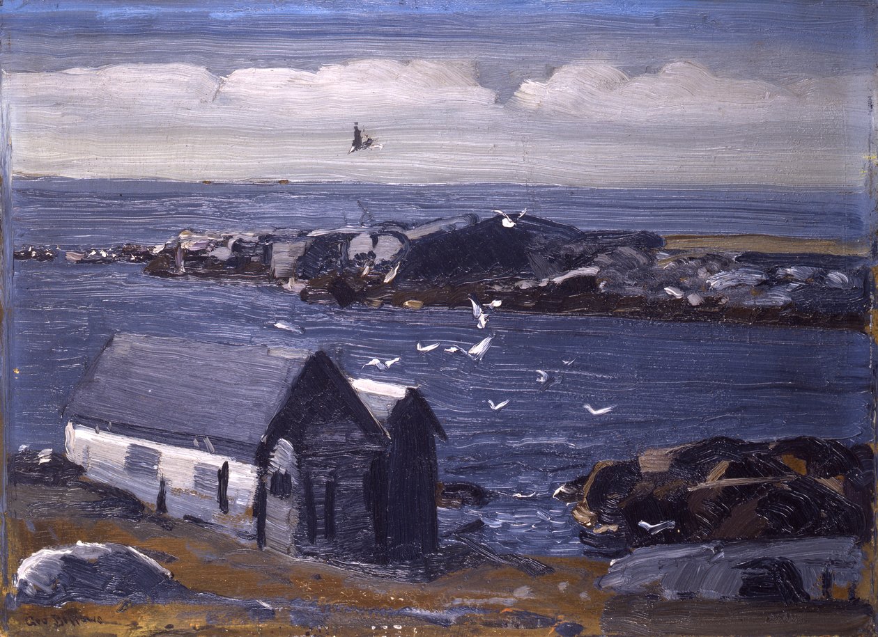 The Gulls, Monhegan, 1913 körül alkotó: George Wesley Bellows