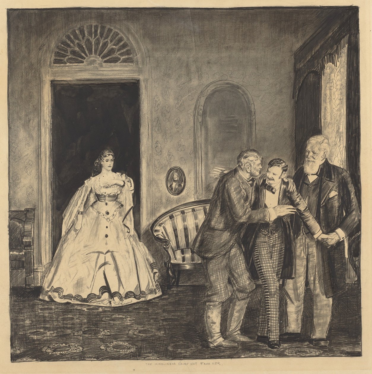 A kedvesség nem tőle származott, 1922. alkotó: George Wesley Bellows