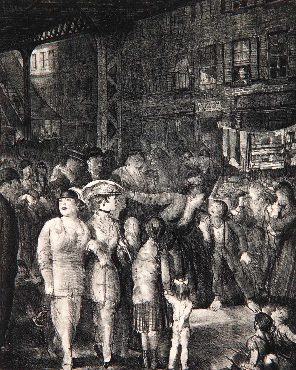 Az utca, 1917 alkotó: George Wesley Bellows