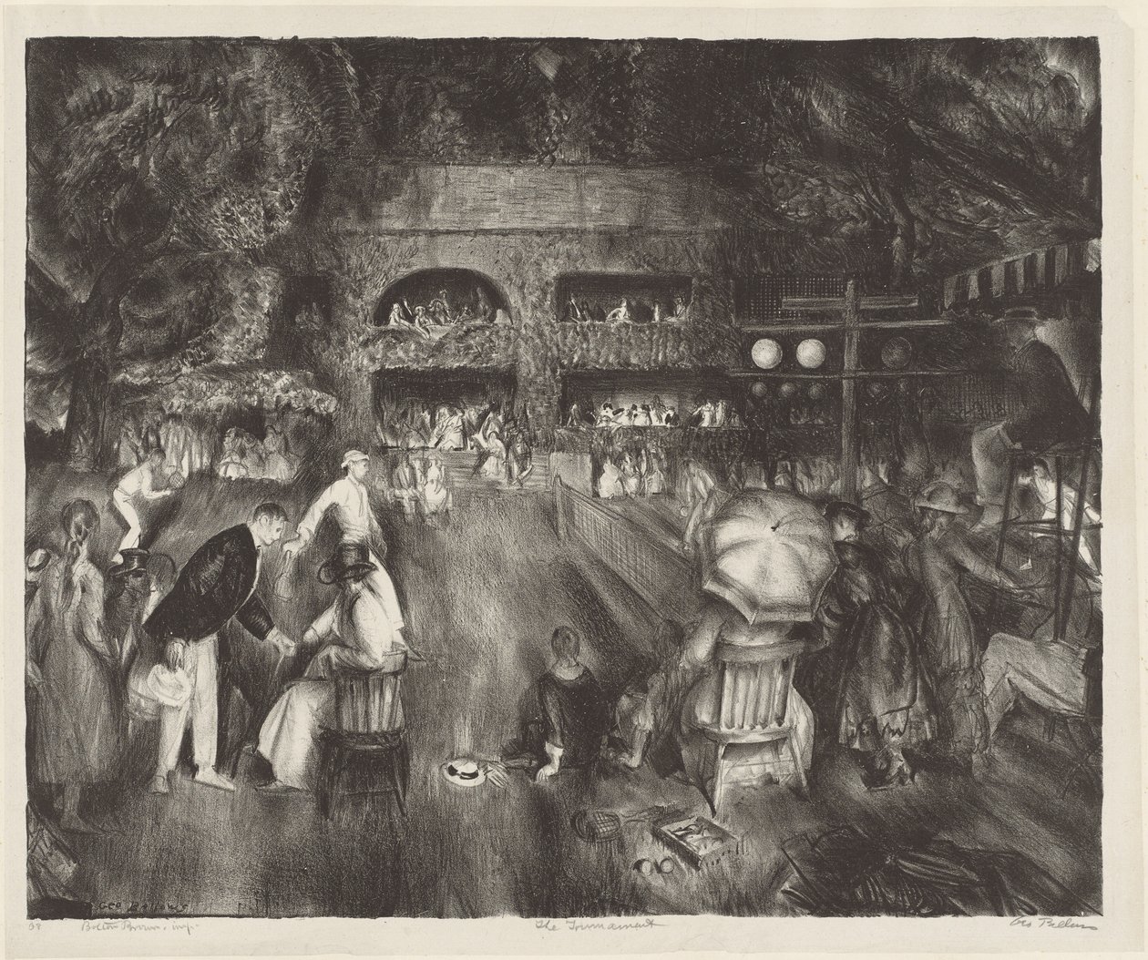 A bajnokság, 1920. alkotó: George Wesley Bellows