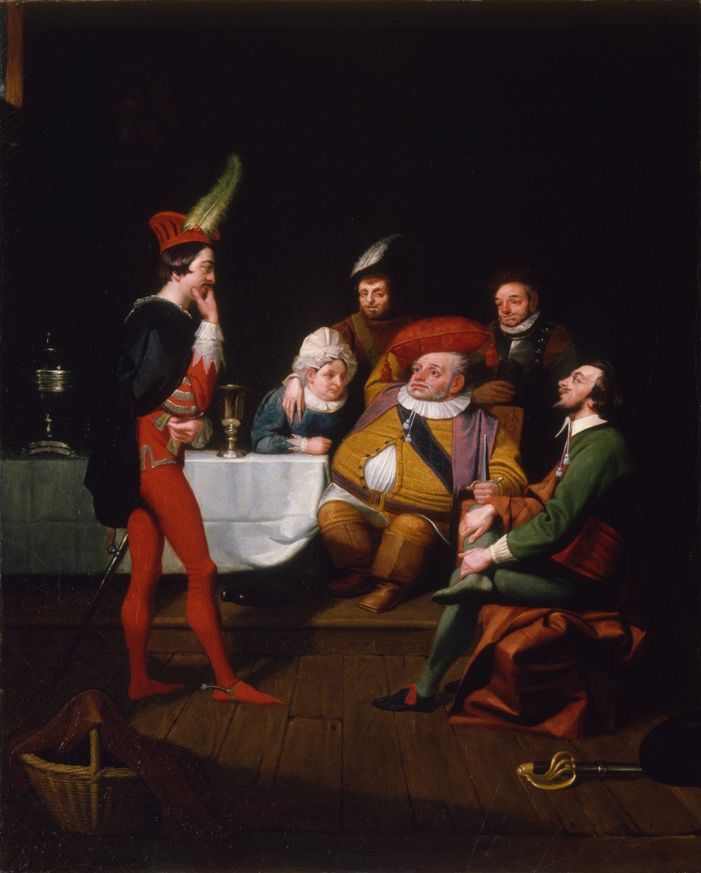 Falstaff, IV. Henrik előterjesztése, 1834 körül alkotó: George Whiting Flagg