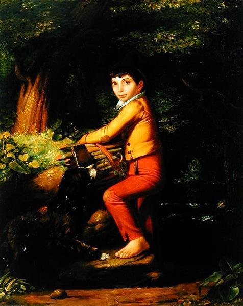 The Woodchopper, 1835 körül (olaj, vászon) alkotó: George Whiting Flagg