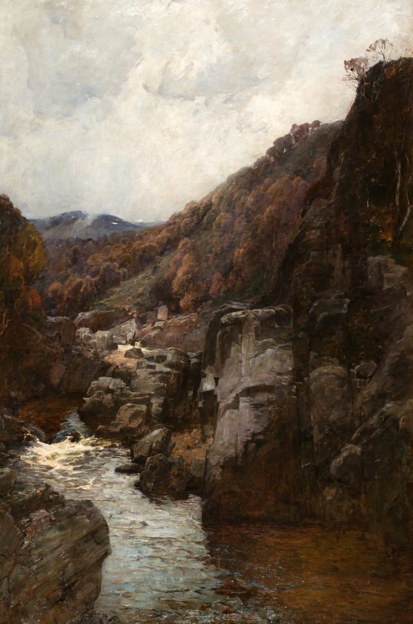 Tummel vízesése alkotó: George Whitton Johnstone