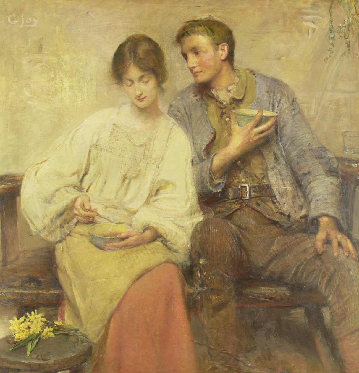 Gyógynövényes vacsora alkotó: George William Joy