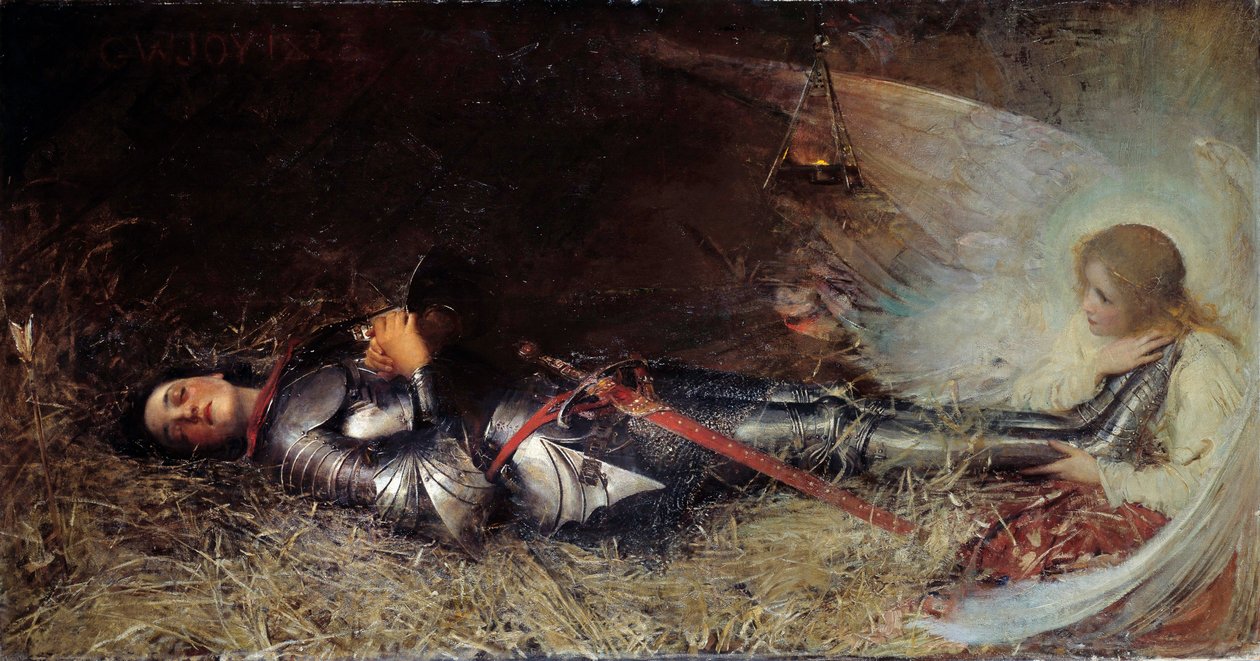 Százéves háború: „” Joan of Arc (1412-1431) álma a börtönben”” William George Joy (1844-1925) festménye 1895 alkotó: George William Joy