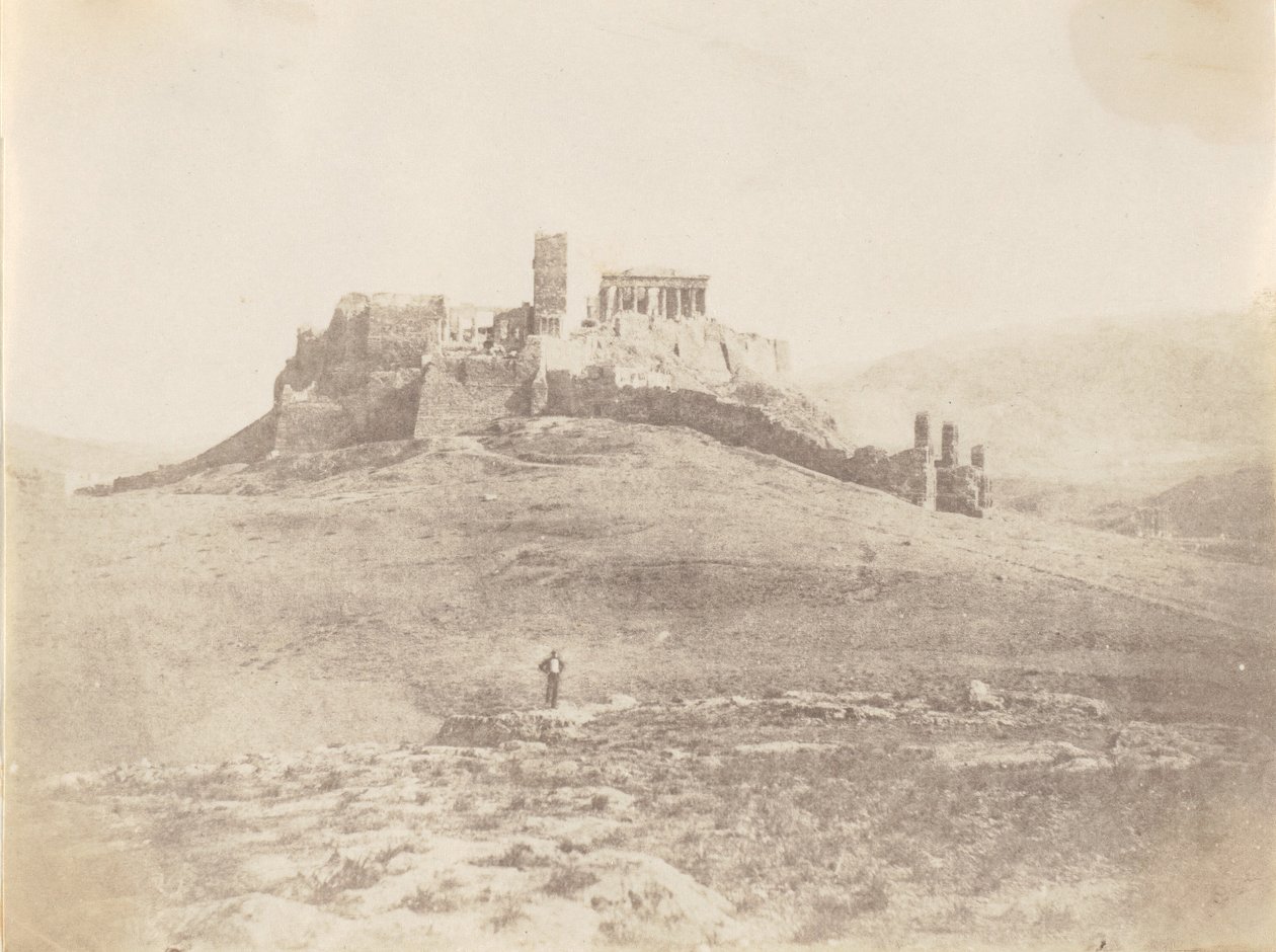 Pnyx és Akropolisz, kb. 1848. alkotó: George Wilson Bridges