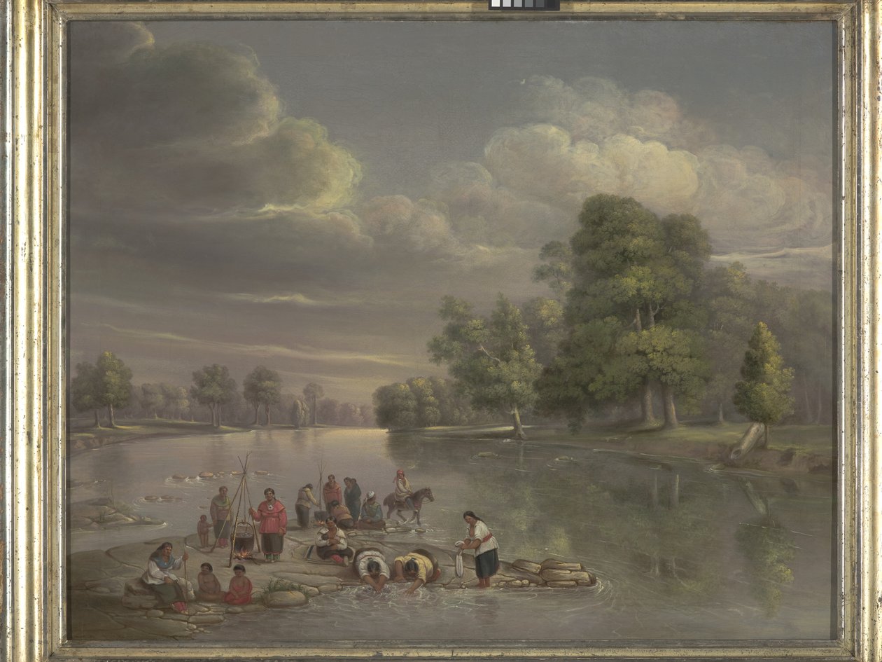 Scene On The Wabash (olaj, vászon) alkotó: George Winter