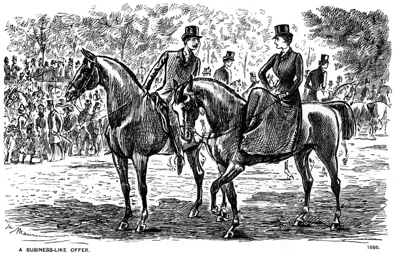 Üzleti jellegű ajánlat, 1886 1891 alkotó: George du Maurier