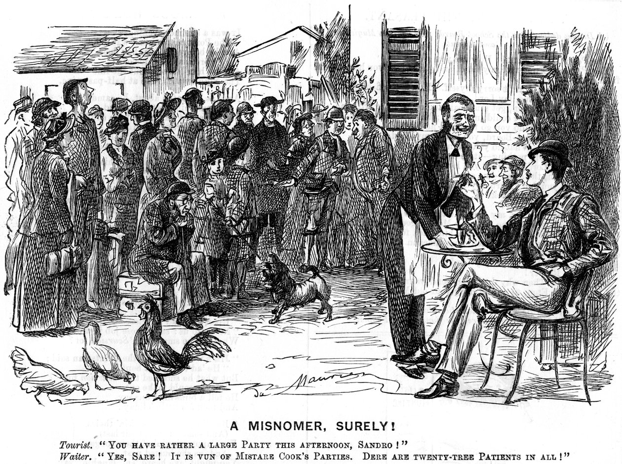 Egy félreértés, bizony!, 1880. alkotó: George du Maurier