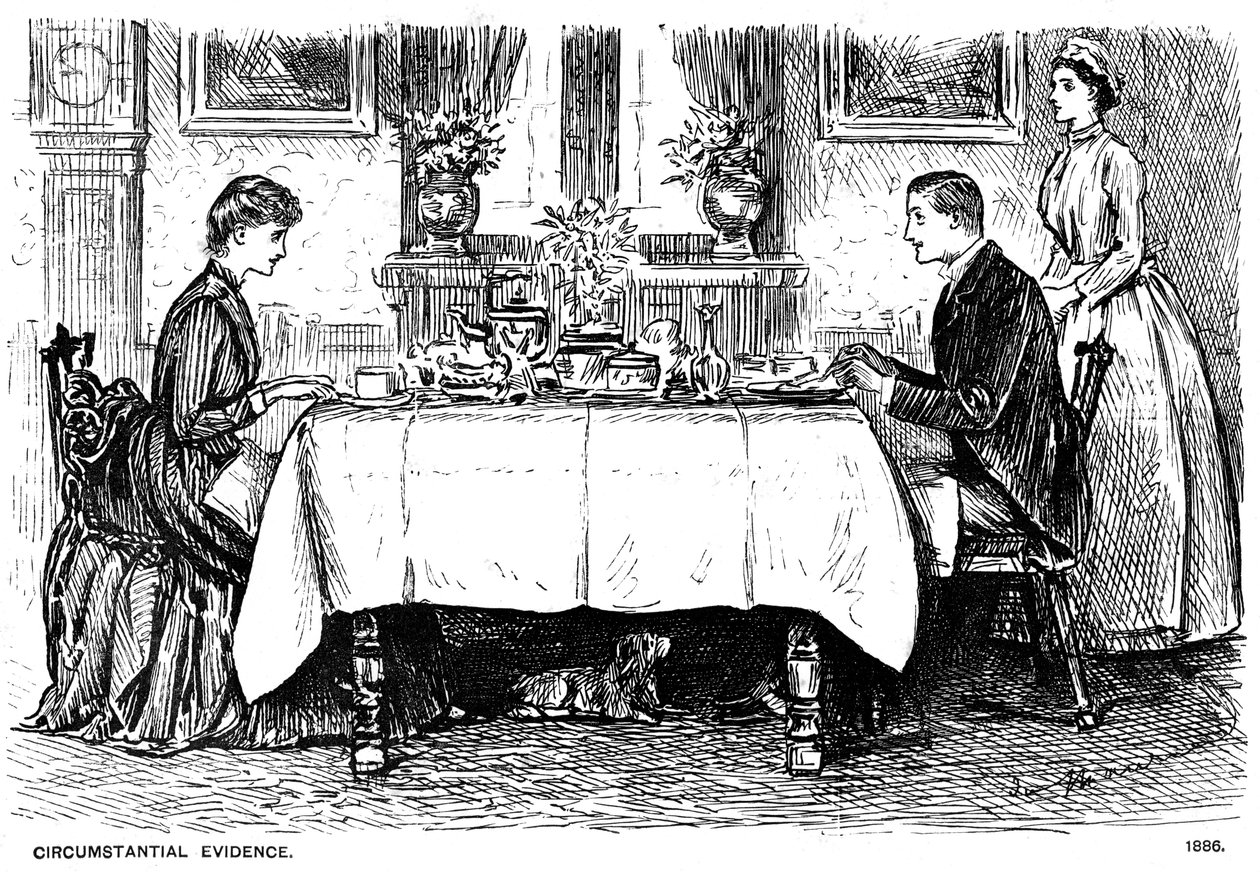 Közvetett bizonyítékok, 1886-1891 alkotó: George du Maurier