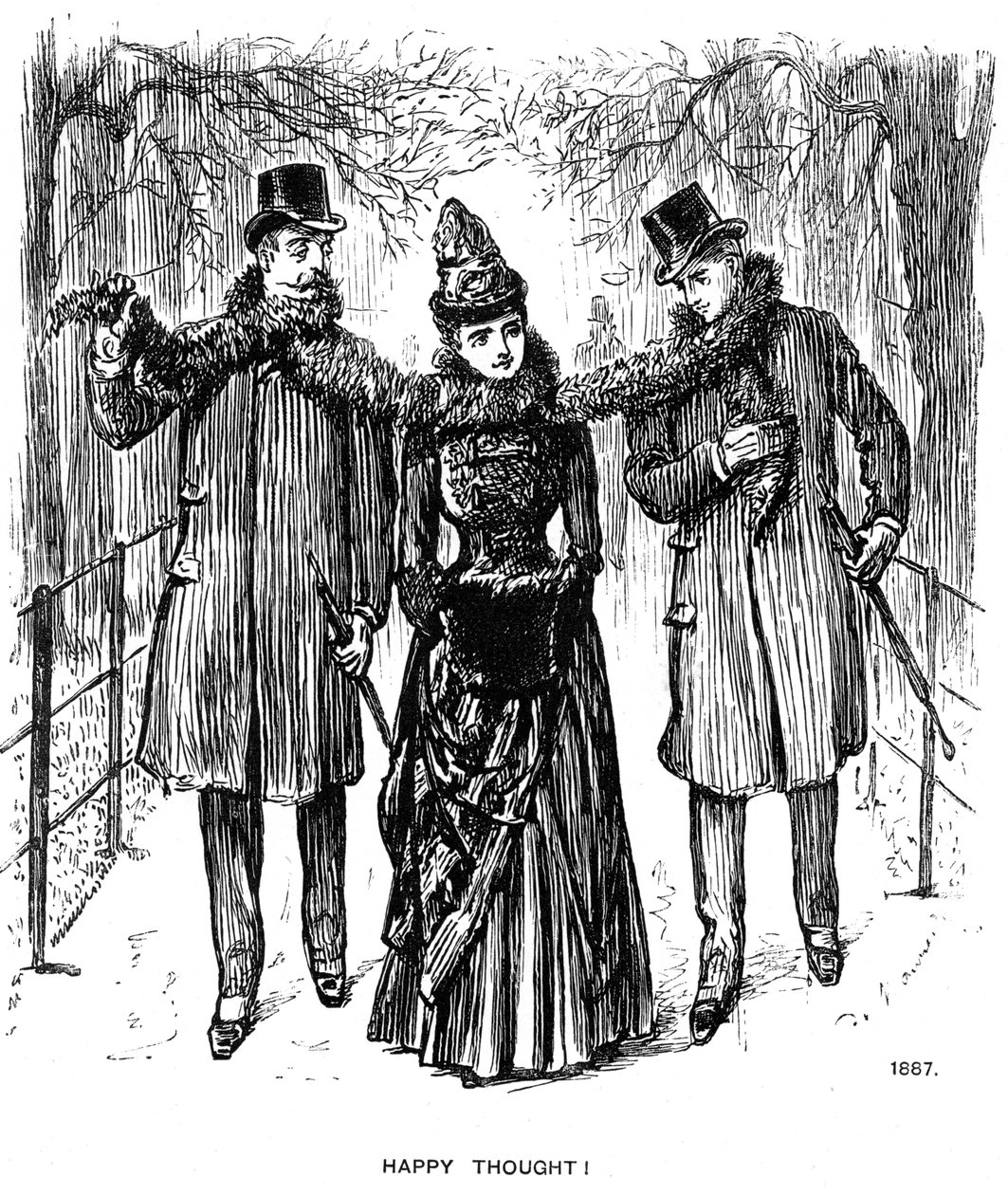 Boldog gondolat!, 1887 1891. alkotó: George du Maurier