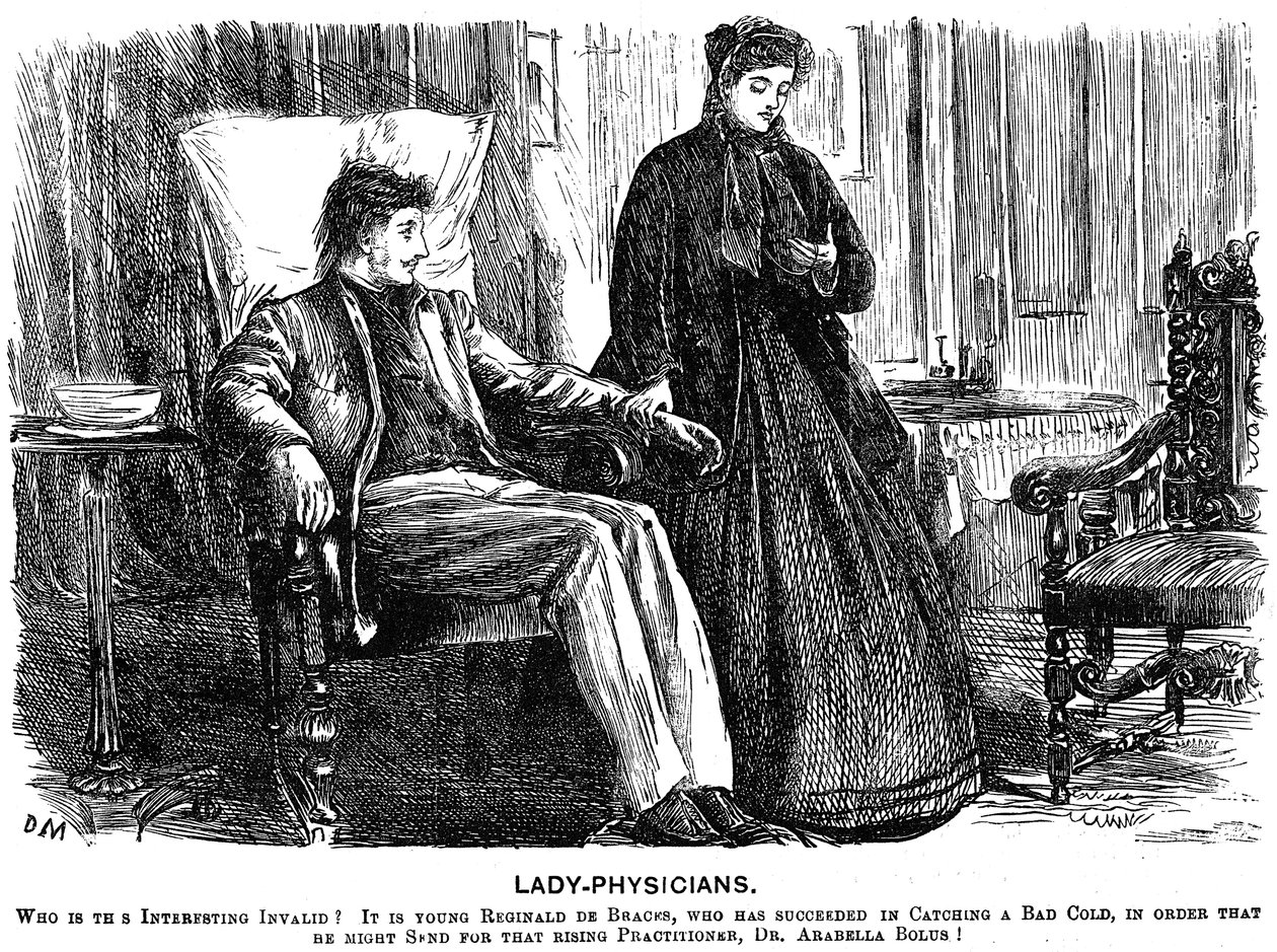 Lady Physicians, 1865 alkotó: George du Maurier