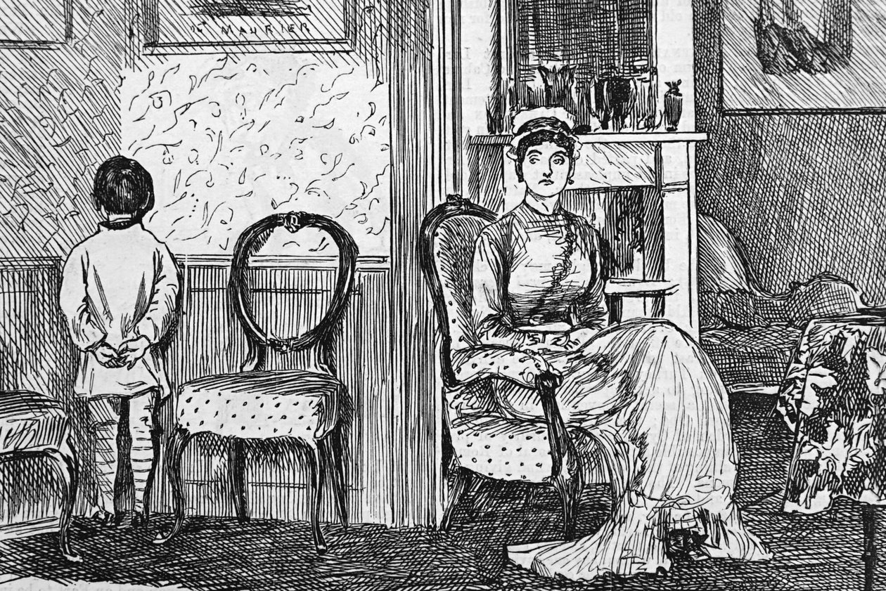 A felső kéz fenntartásának nehézségei alkotó: George du Maurier
