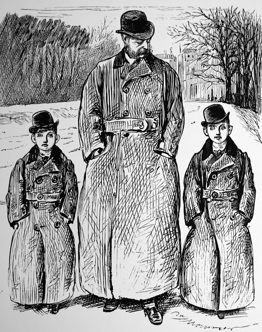 A shilling távirat alkotó: George du Maurier