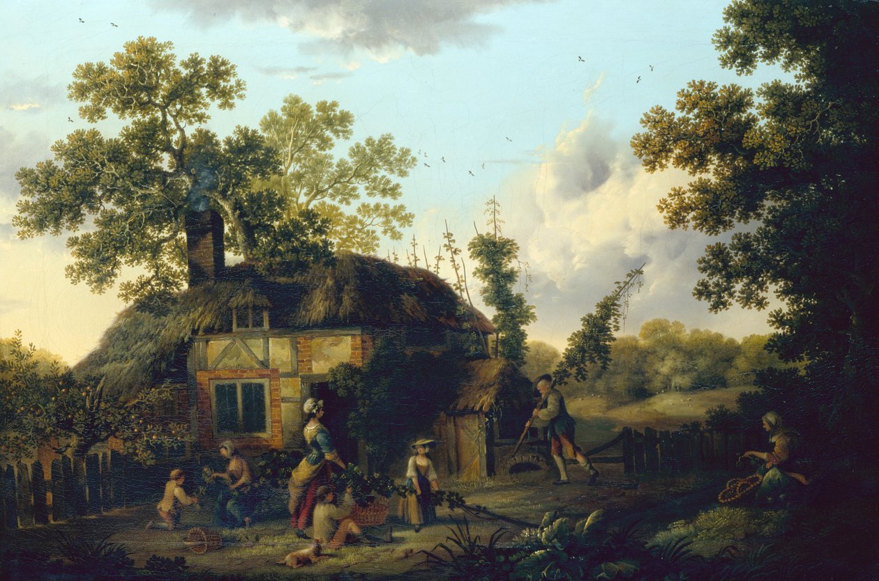 The Hop Pickers (olaj, vászon) alkotó: George of Chichester Smith
