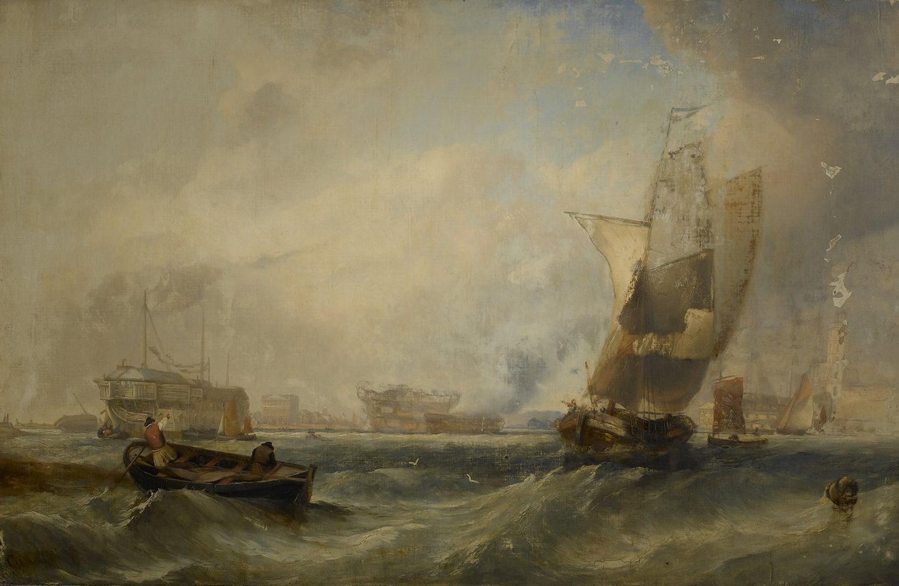 Egy tengeri darab, 1831 alkotó: George the Elder Chambers