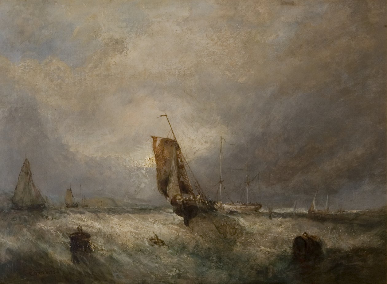 Tengeri tájkép, 1840 körül alkotó: George the Elder after Chambers