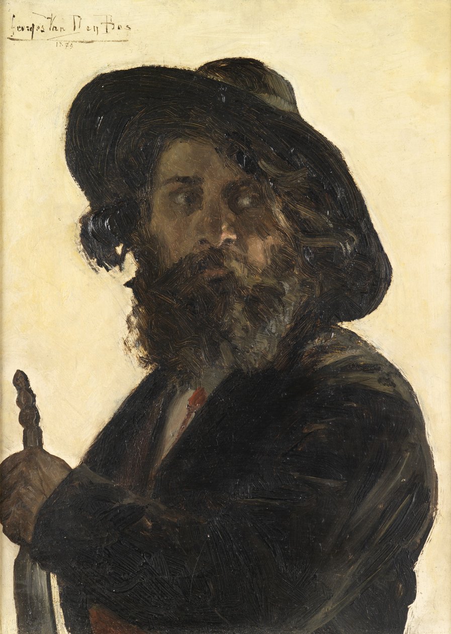 Egy utazó játékos, 1879 alkotó: George van den Bos