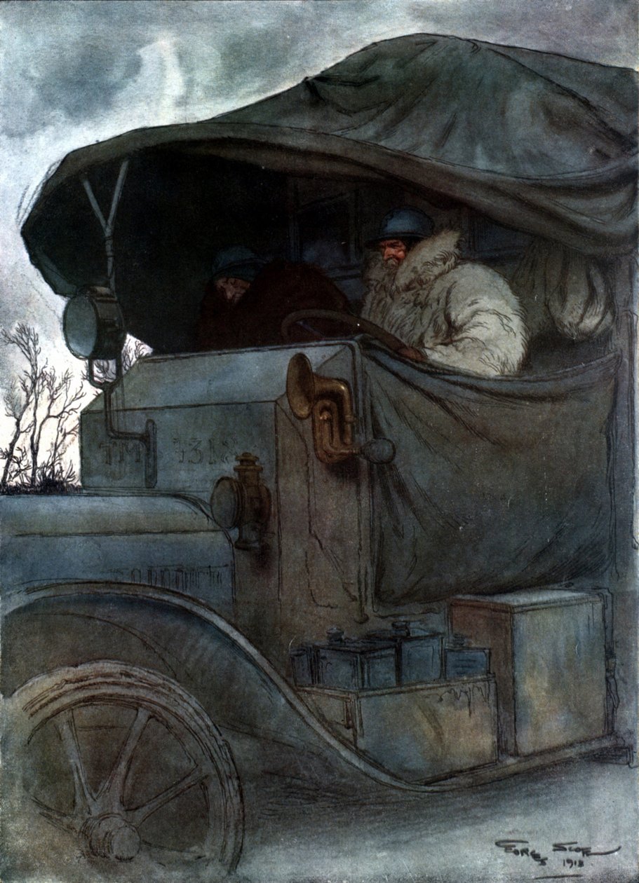A volánnál, 1918 alkotó: Georges Bertin Scott