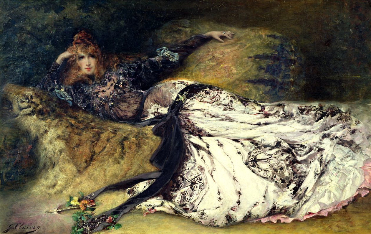 Sarah Bernhardt (1844-1923) 1871 alkotó: Georges Clairin