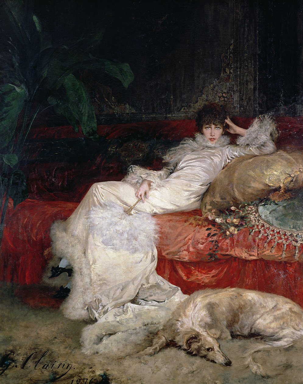 Sarah Bernhardt (1844-1923) 1876 alkotó: Georges Clairin