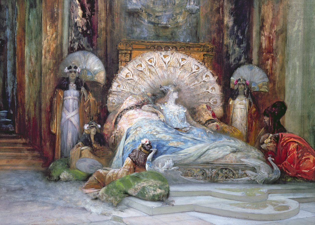 Sarah Bernhardt a „Theodora” címszerepében, Victorien Sardou 1884-ben, Párizsban, 1902-ben. alkotó: Georges Clairin